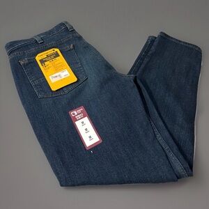 Carhartt Women's Rugged Flex Slim Fit Tapered Jeans Size 12 Dark Wash 32X27